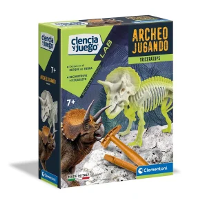 ARQUEOJUGANDO TRICERATOPS FLUORESCENTE