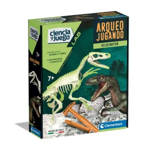 ARQUEOJUGANDO- VELOCIRAPTOR FOSFORESCENTE