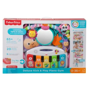 Fisher-Price Newborn Toys Gimnasio para bebés Gimnasio Deluxe Piano Pataditas