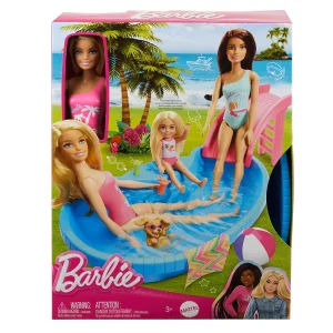 Barbie Set de Juego Alberca Glam...
