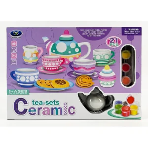 SET DE TE PORCELANA X 21...