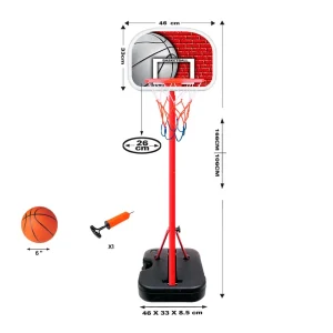 SET DE BASKET CON PELOTA DE 6″